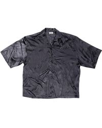 Balenciaga - Crinkled-effect Silk Shirt - Lyst