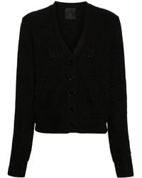 Givenchy - 4G-Jacquard V-Neck Cardigan - Lyst