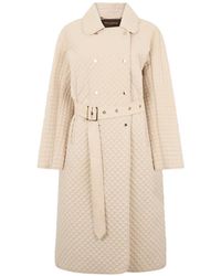 Moorer - Quilted Belted Coat - Lyst