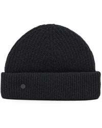Closed - Gerippte Beanie Mit Umschlag - Lyst