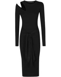 FEDERICA TOSI - Robe Mi-Longue À Taille Nouée - Lyst