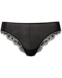 Twinset - Slip Aus Tüll Mit Stickerei - Lyst