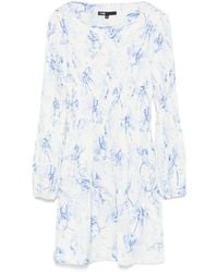 Maje - Mini-Jurk Met Plissé-Detail - Lyst