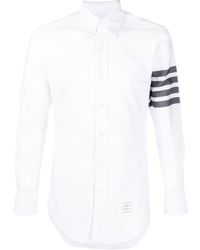 Thom Browne - Overhemd Met 4 Strepen - Lyst