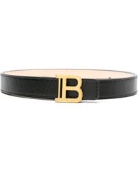 Balmain - Cintura B-belt Fine In Pelle Di Vitello - Lyst