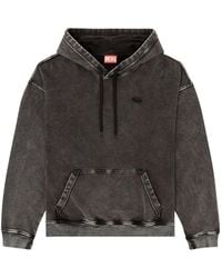 DIESEL - S-Boxt-Hood-Den Hoodie mit ovalem Patch - Lyst
