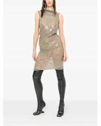 Rick Owens - Sequin-Embellished Open-Back Mini Dress - Lyst