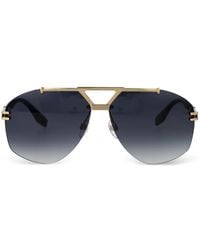 Marc Jacobs - Titanium Pilot-Frame Sunglasses - Lyst
