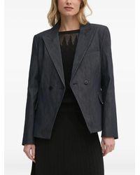 DKNY - Double-Breasted Blazer - Lyst