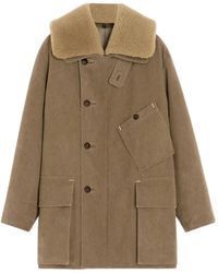 Lemaire - Shearling-Collar Parka - Lyst