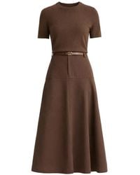 Vince - Belted A-Line Midi Skirt - Lyst