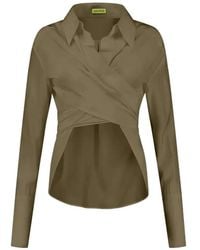 GAUGE81 - Sabinas Silk Wraparound Shirt - Lyst