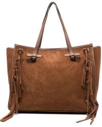 Gianni Chiarini - Marcella Fringe-Detail Suede Tote Bag - Lyst