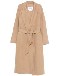 Max Mara - Jas Met Ceintuur - Lyst
