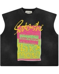 Satoshi Nakamoto - Worldwide Cut Off Graphic-Print T-Shirt - Lyst