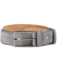 Doucal's - Ceinture En Daim À Boucle Carrée - Lyst