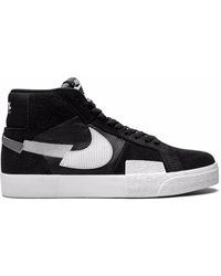Nike - Sb Blazer Mid Mosaic "black/white/grey" Sneakers - Lyst