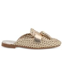 Frau - Woven Tassel-Detail Mules - Lyst