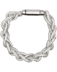 Acne Studios - Crystal-Embellished Cord Bracelet - Lyst