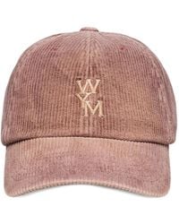 WOOYOUNGMI - Logo-Embroidered Corduroy Cap - Lyst