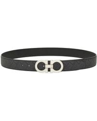 Ferragamo - Gancini Leather Belt - Lyst