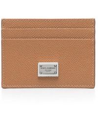 Dolce & Gabbana - Logo-Plaque Leather Cardholder - Lyst