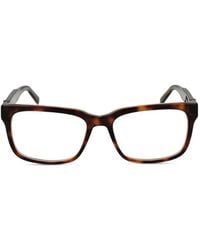Guess - Tortoiseshell-Effect Rectangle-Frame Glasses - Lyst