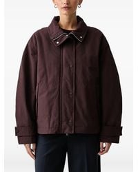 Marc O' Polo - High-Neck Zip-Up Oversized Jacket - Lyst