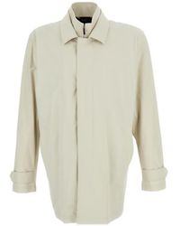 Fay - Button Collared Jacket - Lyst