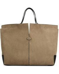 Tod's - Maxi Tote Bag Aus Wildleder - Lyst