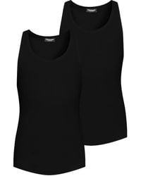 DSquared² - Ribbed Cotton Vest - Lyst