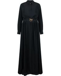 Pinko - Maxikleid mit Love Birds-Schnalle - Lyst
