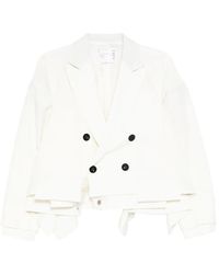 Sacai - Blazer A Paneles - Lyst