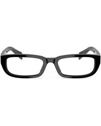 Prada - Brille Mit Eckigem Gestell - Lyst