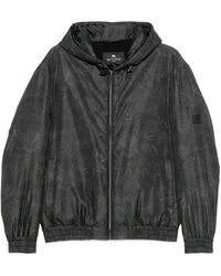 Etro - Chaqueta Con Capucha Y Motivo De Cachemira - Lyst