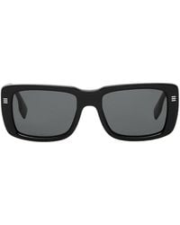 Burberry - Rectangular Frame Sunglasses - Lyst