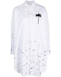 Palm Angels - Robe-chemise à imprimé palmier - Lyst