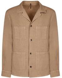 Dell'Oglio - Pocket-Detail Button-Down Linen Shirt - Lyst