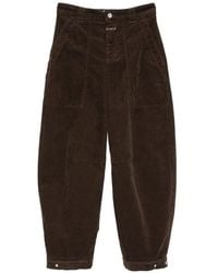 Closed - Rhannon Corduroy Panelled Trousers - Lyst