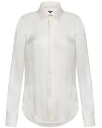 Dondup - Satin-Finish Concealed-Fastening Shirt - Lyst