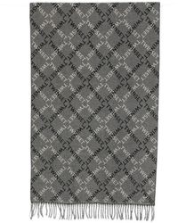 Twinset - Foulard Frangé À Logo Imprimé - Lyst