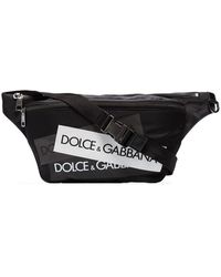 Dolce & Gabbana Gürteltasche mit Logo-Print - Schwarz