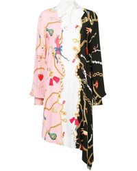 Vivetta Asymmetric Pussy Bow Dress - Meerkleurig