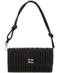 Miu Miu - Logo-Plaque Shoulder Bag - Lyst