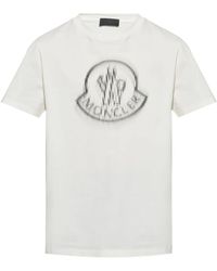 Moncler - Logo Print T -shirt - Lyst