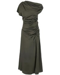 Jonathan Simkhai - Robe Mi-Longue Drapée Et Froncée - Lyst
