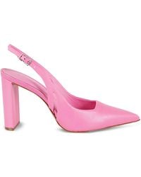 SCHUTZ SHOES - Slingback Block-Heel Pumps - Lyst