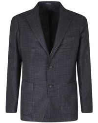 Tagliatore - Blazer Con Motivo Pied De Poule - Lyst