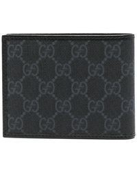 Gucci Wolf Print Gg Supreme Wallet for Men Lyst