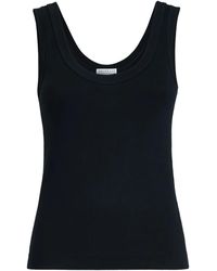 Brunello Cucinelli - Monili-Detail Ribbed Top - Lyst